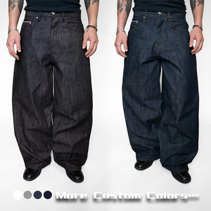 Jeans en <span class=keywords><strong>denim</strong></span> brut <span class=keywords><strong>japonais</strong></span> vintage personnalisés YUCE pour hommes, streetwear, <span class=keywords><strong>denim</strong></span> <span class=keywords><strong>selvedge</strong></span> brodé lourd pour hommes - Product Image 3