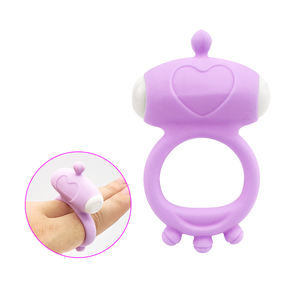 Anillo de silicona para pene, vibración única, retraso, eyaculación <span class=keywords><strong>precoz</strong></span>, juguete sexual, anillo para pene - Product Image 2