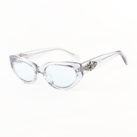 Lunettes de soleil Y2K œil-de-chat pour femme, monture épaisse en acétate, style estival amusant, marque de luxe, haute qualité, personnalisables avec logo, fabriquées en Chine