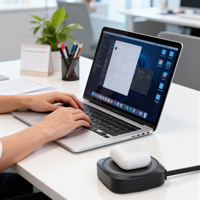 Cargador Inalámbrico Tipo-C PD de 25W Personalizado de Fábrica 2026, Portátil y Rápido para Viajes, para Teléfono Móvil y Auriculares con Base de Carga Magnética