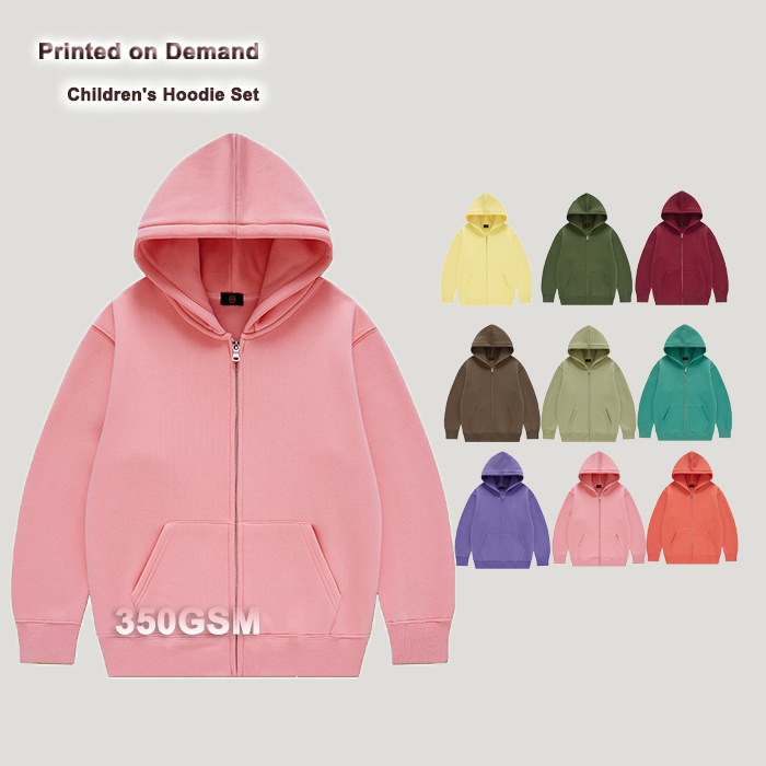 Детские толстовки с капюшоном, 350 г