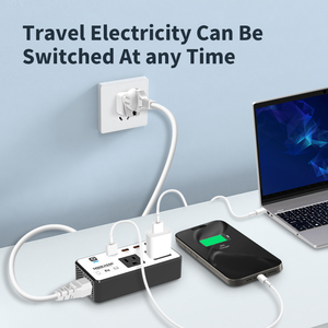 Kép USB travel <span class=keywords><strong>adapter</strong></span> 2 <span class=keywords><strong>AC</strong></span> ổ cắm phổ EU/UK/AU/nó cắm PC Chất liệu Power <span class=keywords><strong>Adapter</strong></span> cho du lịch quốc tế DC đầu ra - Product Image 3