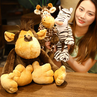 Peluche tigre en tissu super doux et rembourrage en coton PP, hauteur 11-30 cm, jouet unisexe pour les 8-13 ans