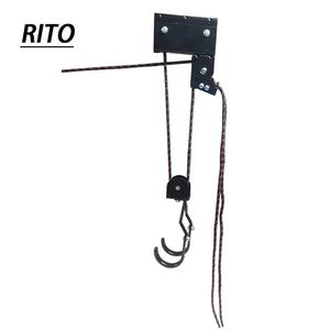 Système de poulie aérienne de 125 lbs de capacité pour levage au plafond <span class=keywords><strong>garage</strong></span> toiture kayak palans pour canoë vélo échelle stockage - Product Image 4