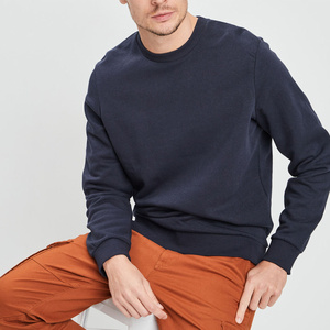 Wholesale Mens Crew Neck Sweatshirt 100% Cotton <b>Terry</b> Plain Dyed Custom Logo Heat Press Ready Plus Size <b>Bulk</b> Order Support - Product Image 3