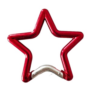 Tùy Chỉnh Laser Khắc Trong Tất Cả Các Màu Sắc Thường Xuyên Vận Chuyển Ngay Lập Tức Hợp Kim Nhôm Khuyến Mại Keychain Sao Carabiner Keychain - Product Image 5