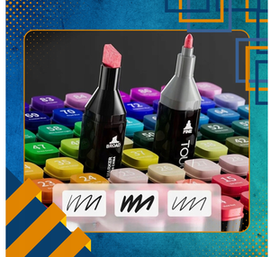 Pennarelli con alcool a doppia punta a 80 colori per artista punta sottile con pennarelli per pittura permanente e <span class=keywords><strong>Design</strong></span> a doppia punta per adulti - Product Image 4