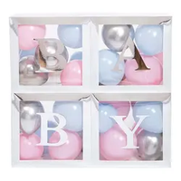 Cadeaux de naissance pour bébé emballage de fête boîte transparente à ballon avec fenêtre boîtes en papier emballage nouveau paquet cadeau pour bébé
