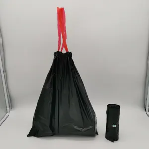 كبير حجم البلاستيك بو بولي القمامة أكياس القمامة الأسود مخصص التخلص أكياس قمامة الثقيلة Reufse رسم سلاسل القمامة حقيبة