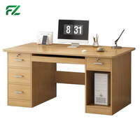 Bureau d'ordinateur moderne verrouillable pour la maison et le bureau avec tiroir, poste de travail en aluminium, écologique, anti-rayures, durable