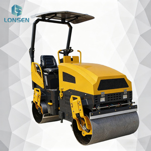 Rouleau vibratoire à double tambour de 2,5 tonnes, force excitante de 45 kN, moteur Changfa de 28 kW, largeur du tambour de 1100 mm, pompe à engrenages à 4 roulements - Product Image 2