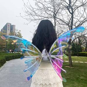 Ailes de Fée Lumineuses LED DIY pour Filles, Ensemble de Déguisement de Princesse Papillon pour Enfants, Accessoires de Scène pour Fêtes - Product Image 4