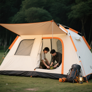 096-3NA dört mevsim çift katmanlı çelik çerçeve çadır 210D Oxford kumaş 1000-3000mm su yalıtım çevre dostu hafif çadır - Product Image 4