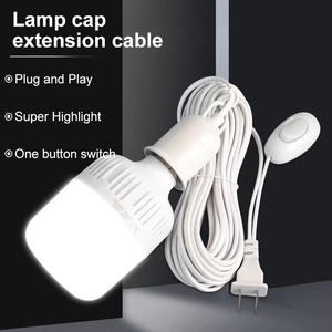 Douille à vis universelle à <span class=keywords><strong>suspension</strong></span> E27 avec interrupteur convertisseur d'adaptateur de support de prise de lampe avec interrupteur longueur de <span class=keywords><strong>fil</strong></span> de 3m - Product Image 2