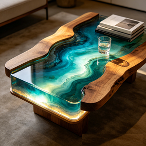 Factory 3:1 20kg/set <b>Clear</b> Art Epoxy Resin Epoxy Casting for <b>Table</b> Coast Resin Kit Epoxy for Wood River <b>Table</b> Deep Pour Casting - Product Image 5