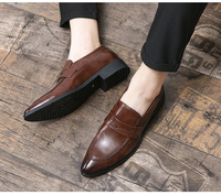 Nouvelles Chaussures Habillées en Cuir PU pour Hommes – Style Populaire pour Costumes d'Affaires, Bureau, Mariage, Fêtes et Chaussures de Conduite