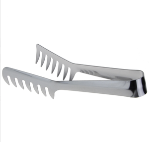 Pinzas para comida DFS430 personalizadas en color plateado, dorado y negro, de acero inoxidable 430, para pan, fideos, espaguetis. - Product Image 4