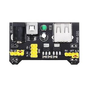 Module d'alimentation pour breadboard 2,1 mm avec fils de liaison et kit de composants pour le prototypage électronique - Product Image 5