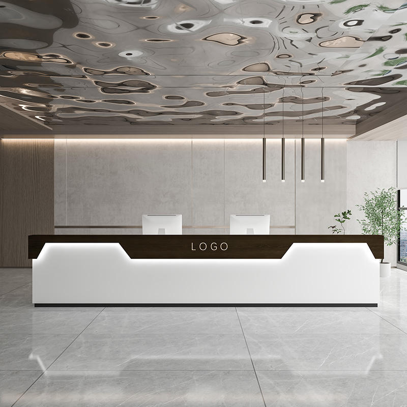 Noyer + blanc (comptoir double)