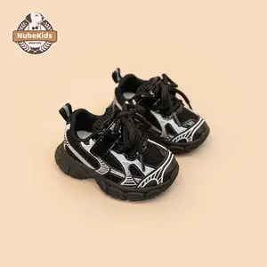 Tendência da moda infantil respirável personalizado meninos meninas antiderrapante resistente ao desgaste sapatos casuais calçados esportivos para bebês
