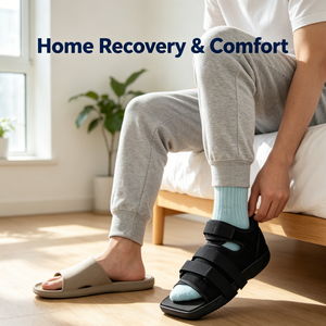 Zapato Postoperatorio <span class=keywords><strong>de</strong></span> Punta Cuadrada con Correas Ajustables y Malla Transpirable para Juanetes, Fracturas <span class=keywords><strong>de</strong></span> Escapoides y Talus, y Rehabilitación <span class=keywords><strong>de</strong></span> Esguinces <span class=keywords><strong>de</strong></span> <span class=keywords><strong>Pie</strong></span> - Product Image 4