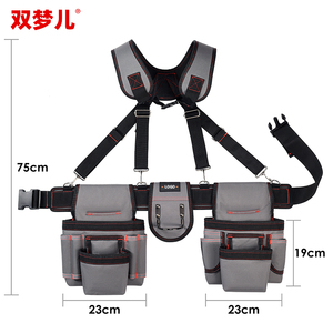 Công cụ túi cho nam giới thời trang cổ điển đa chức năng thợ điện Công cụ Túi tùy chỉnh 600D Polyester OEM ODM chấp nhận biểu tượng tùy chỉnh - Product Image 2