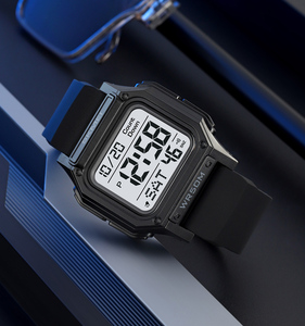 <span class=keywords><strong>Montre</strong></span> sport décontractée pour <span class=keywords><strong>homme</strong></span> SKMEI, bracelet en silicone étanche, affichage LED carré, fonction alarme, <span class=keywords><strong>montre</strong></span> électronique de luxe, Reloj Hombre - Product Image 4