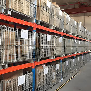 <span class=keywords><strong>Cage</strong></span> de stockage en treillis métallique <span class=keywords><strong>Cage</strong></span> de stockage pliable empilable à usage intensif avec roues <span class=keywords><strong>Cage</strong></span> en treillis métallique en acier galvanisé - Product Image 3