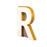 Caractères en acrylique transparent 3D, lettres en cristal poli pour les murs de bureaux professionnels et l'identité d'entreprise