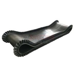 90 derece dikey Yanak Oluklu dalga konveyör bant duvar standı eğimli yukarı doğru flexowell konveyör bant - Product Image 6