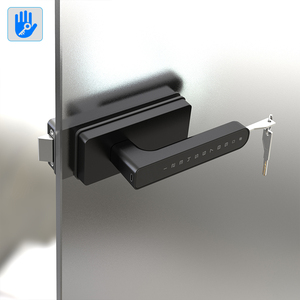 Serrure de porte en verre intelligente Ttlock avec empreinte digitale, carte-clé et déverrouillage par application, pour porte coulissante sans cadre, système de contrôle d'accès - Product Image 3