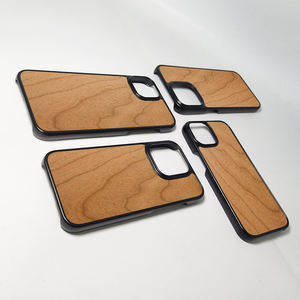 Étui de téléphone en bois de haute qualité, matériau écologique, coque en PC avec plaque arrière en bois pour la série iPhone - Product Image 4