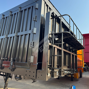 Semi-<span class=keywords><strong>remorque</strong></span> Feichi 3 essieux 60 tonnes personnalisable pour transport de marchandises, fourgon sec de haute qualité, best-seller, avec rideaux latéraux, à vendre - Product Image 6