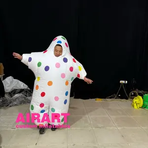 Traje de estrella de dibujos animados vestido divertido inflable para decoración de adultos