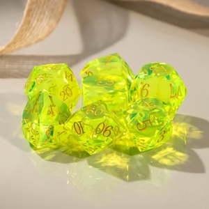 Wholesale Natural Gemstone <b>Dice</b> D&d Engraved DND Gem <b>Dice</b> Handmade Stone Polyhedral <b>Dice</b> <b>Set</b> for Tabletop Games - Product Image 5