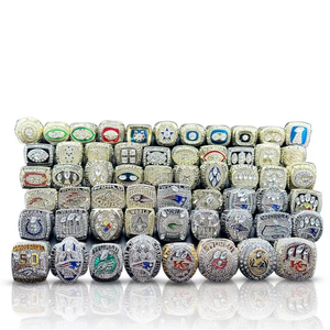 Set di Anelli del Campionato <span class=keywords><strong>NFL</strong></span> 1966-2024, Trofeo Personalizzato in Metallo, Gioielli in Lega di Alta Qualità, Anelli con Strass all'Ingrosso - Product Image 4