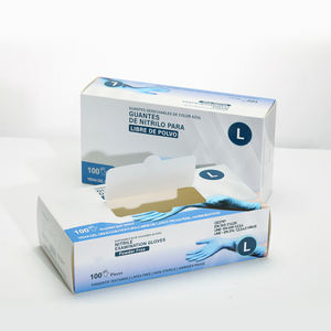 하이 퀄리티 사용자 정의 고무 일회용 장갑 접이식 포장 상자 플립 커버 개폐 먼지를 격리하고 청소 - Product Image 1