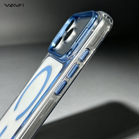 VAWI B397 Coques de téléphone transparentes magnétiques à chargement sans fil antichoc en TPU+PC, très vendues, pour iPhone 18 17 16 15 Pro Max