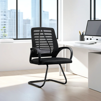 Chaises à bras pivotant mobilier de bureau chaise en maille économique chaise de jeu silla cadre en plastique et accoudoir en Nylon