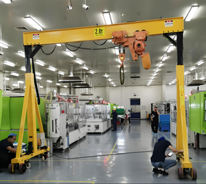 5 tấn điện di động giàn cần cẩu khung di động giàn cần cẩu kho di động ngoài trời giàn cần cẩu - Product Image 4