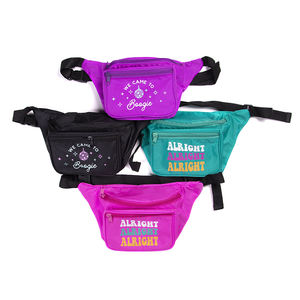 الترويجي مخصص تصميم متعددة الألوان 3 سحابات حزمة مراوح الرياضة تشغيل الخصر حقيبة - Product Image 1