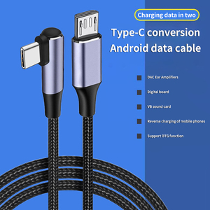 ใหม่ล่าสุดมุมขวาประเภท C <span class=keywords><strong>สาย</strong></span>ไนลอน Type-c ถึงมินิ <span class=keywords><strong>usb</strong></span> ส่งสาย OTG <span class=keywords><strong>สาย</strong></span>เคเบิลข้อมูลร่วม - Product Image 5