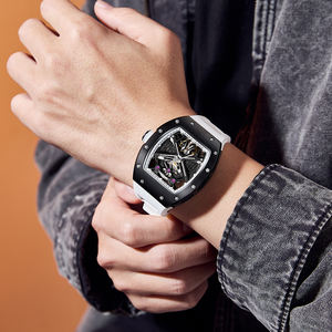 Reloj Mecánico Automático para Hombre, de Lujo, Esqueleto, Cronógrafo, Resistente al Agua, con Caja de Fibra de Carbono - Product Image 2