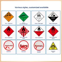 Panneau rectangulaire en acier inoxydable Guangan pour marchandises dangereuses, nouvelle norme nationale, plaque d'avertissement diamant pour camion-citerne