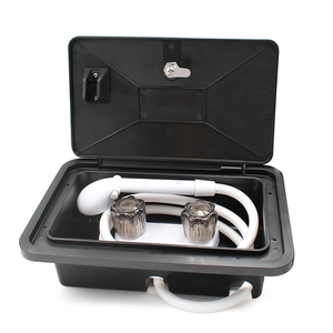 HYDRULE Exterior <span class=keywords><strong>ducha</strong></span> Kit de caja con cerradura <span class=keywords><strong>para</strong></span> RV <span class=keywords><strong>caravana</strong></span> incluye grifo <span class=keywords><strong>ducha</strong></span> cabeza manguera de fácil instalación - Product Image 3