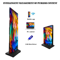 Ventes Directes Usine Écran Affiche LED Pliable P1.25 P1.5 P1.8 P2.5mm Intérieur Processus GOB Sur Pied