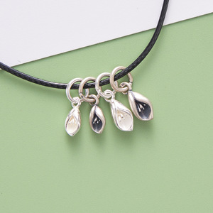 Breloque Fleur de Magnolia en Argent Sterling S925 <span class=keywords><strong>E296</strong></span>, Breloques Fleur en Argent Thaïlandais, Accessoires de Bijoux pour la Création Personnalisée - Product Image 2