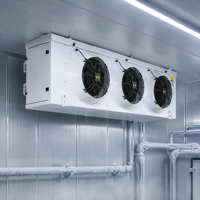 Hochleistungs-Kühlraum-Luftkühler mit Axialventilatoren und Abtauheizung für Schockfroster und Industriekühlräume