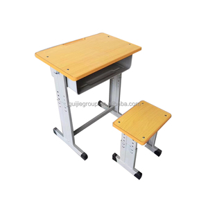 Conjunto de Mesa y <span class=keywords><strong>Silla</strong></span> de Estudio para Niños, Diseño Moderno y Sencillo, Resistente, <span class=keywords><strong>Silla</strong></span> de <span class=keywords><strong>Escritorio</strong></span> Escolar de Metal con Doble Asiento, Garantía de 3 Años - Product Image 2