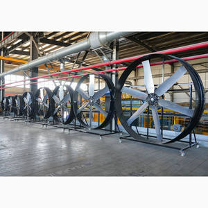 Ventilateur mural industriel à couple élevé de 38 pouces, moteur électrique à entraînement direct, pales en acier inoxydable, roulement à billes, contrôlé par application, axial - Product Image 5